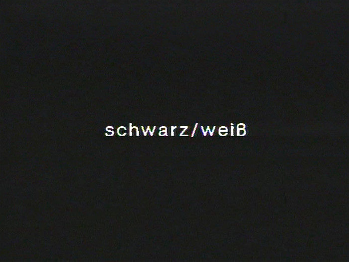 Film Still: Lutz Mommartz, Schwarz / Weiss